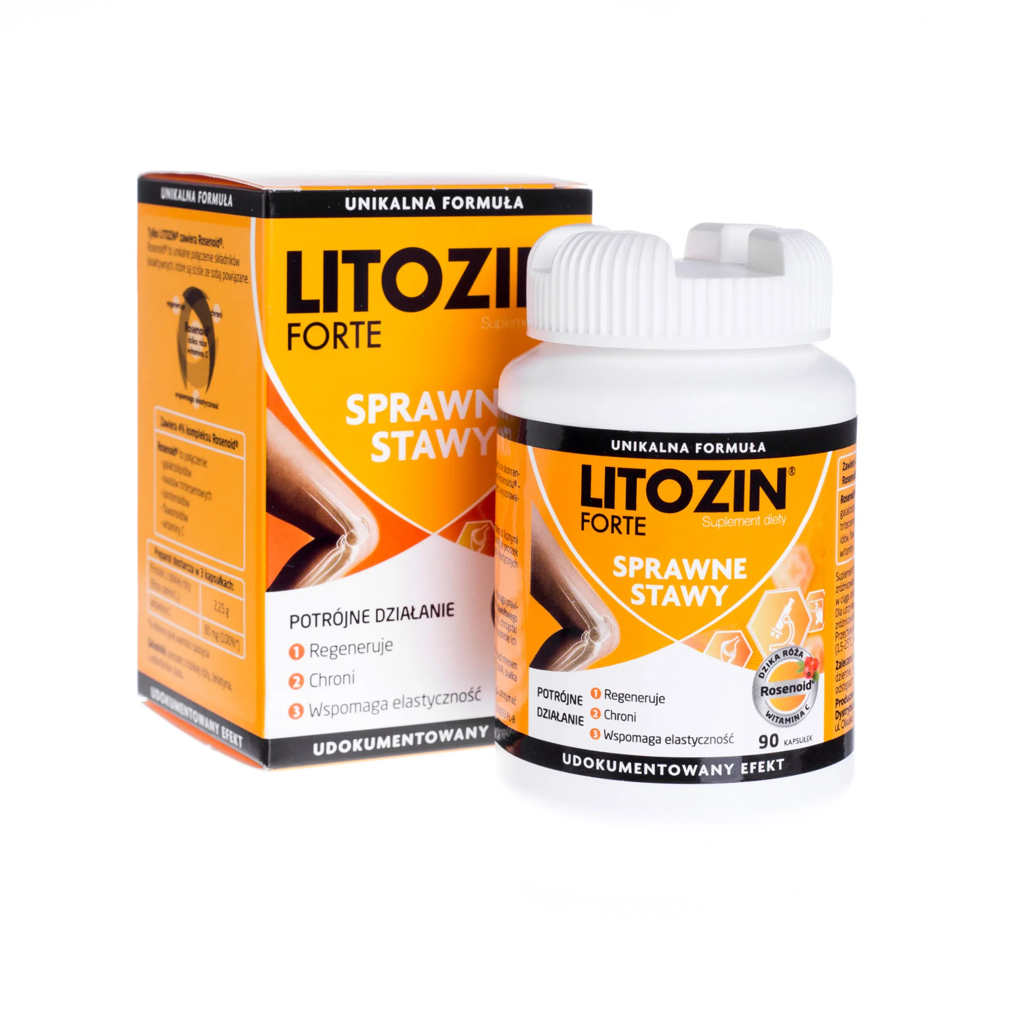 Litozin Forte, suplement diety, sprawne stawy, 90 kapsułek