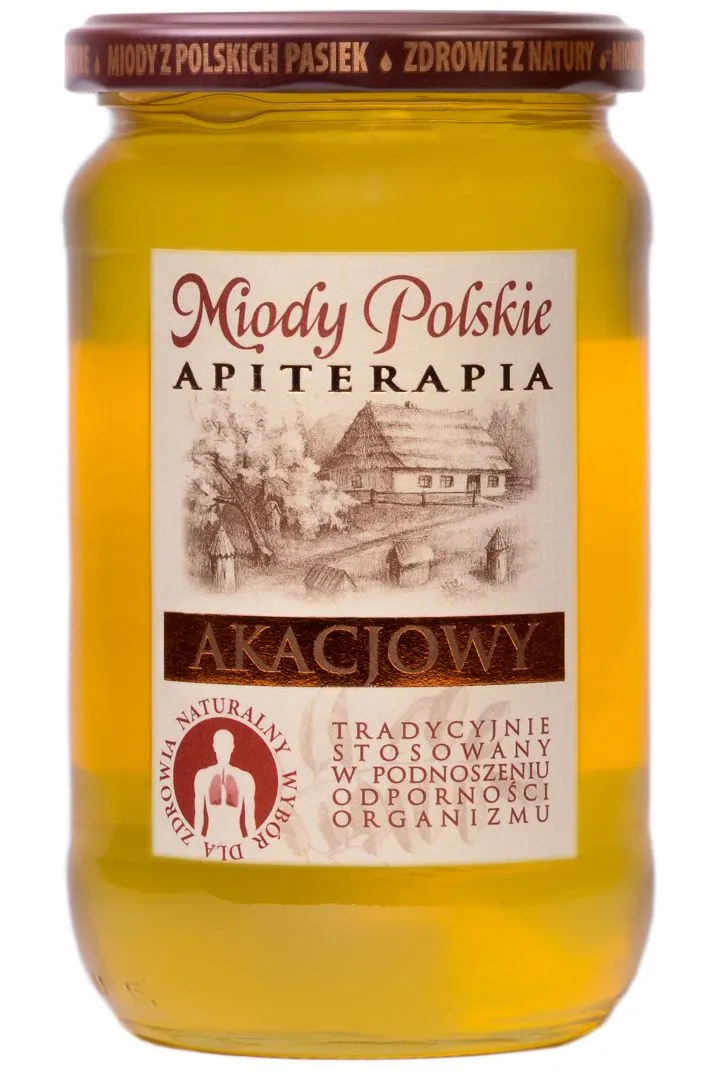 Miody Polskie Miód nektarowy akacjowy, 950 g