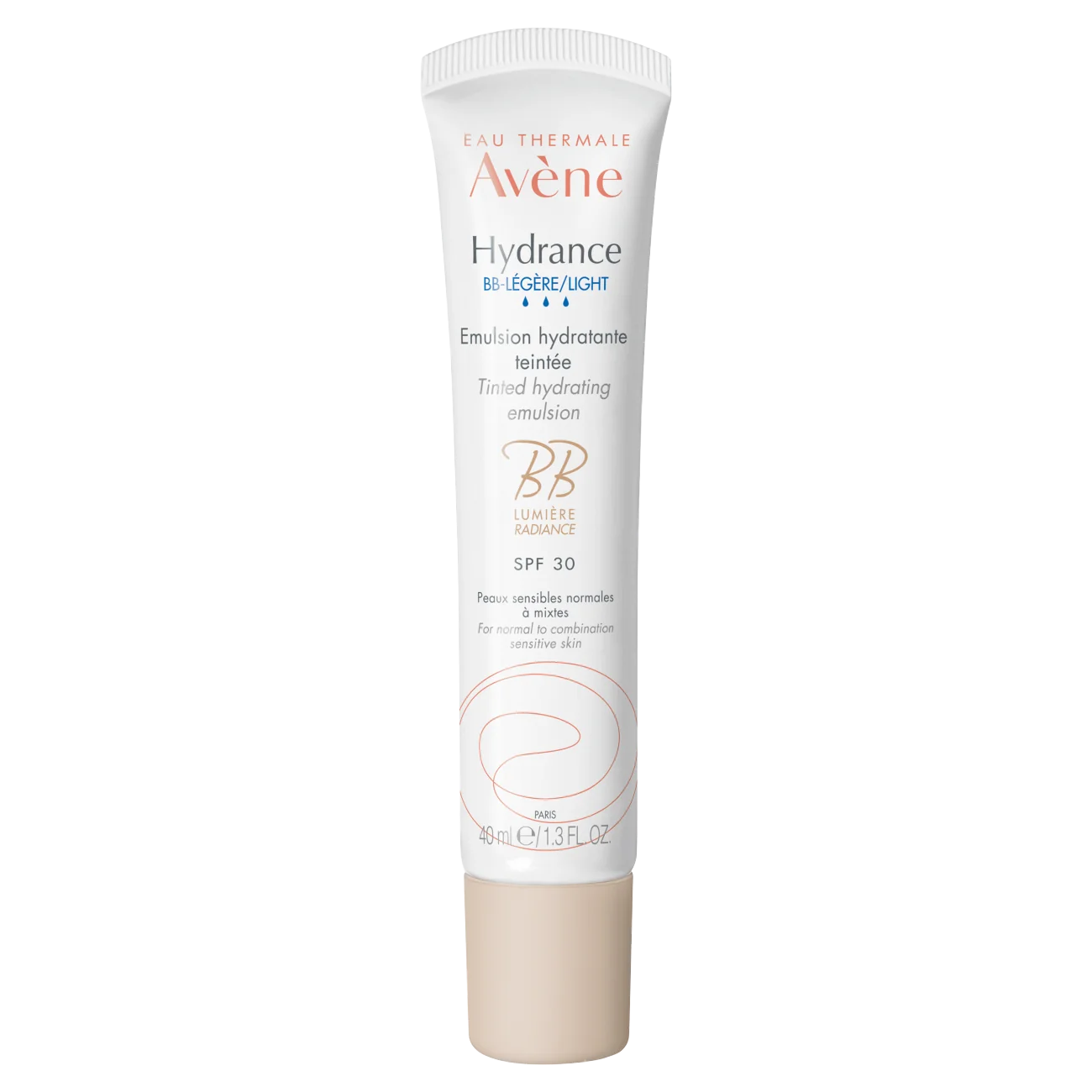Eau Thermale Avene Hydrance BB lekka emulsja nawilżająca koloryzująca SPF 30, 40 ml