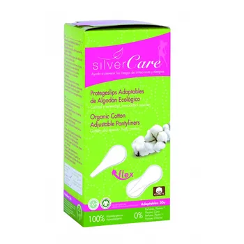 Masmi Silver Care, elastyczne wkładki higieniczne 100% bawełny organicznej, 30 sztuk 