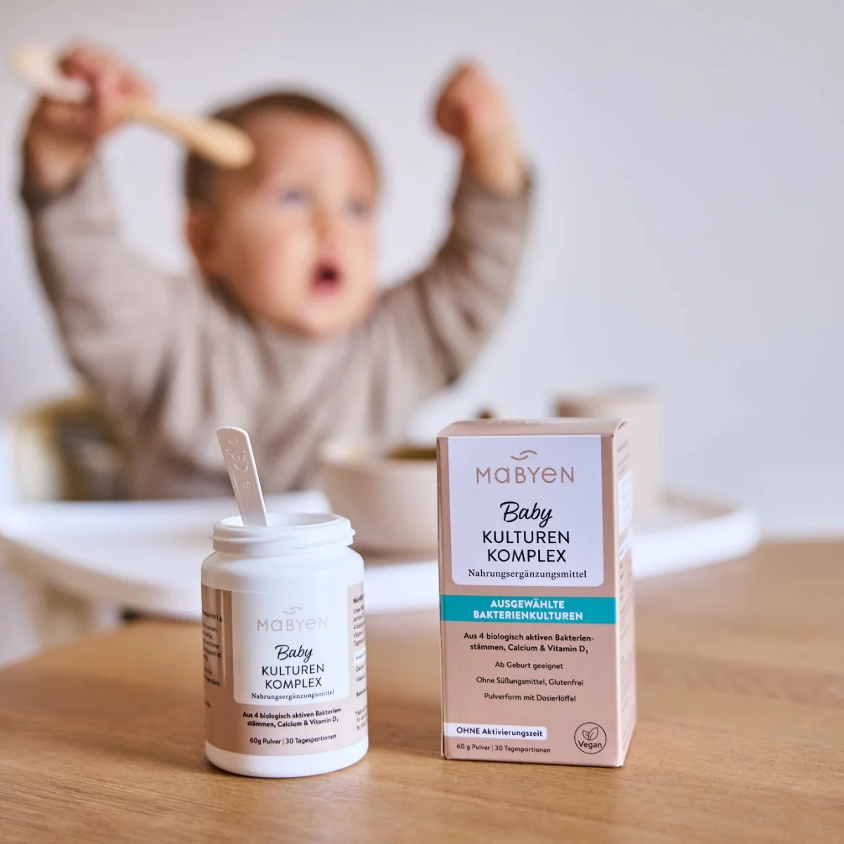 MABYEN Baby kompleksowy probiotyk dla niemowląt, 60 g