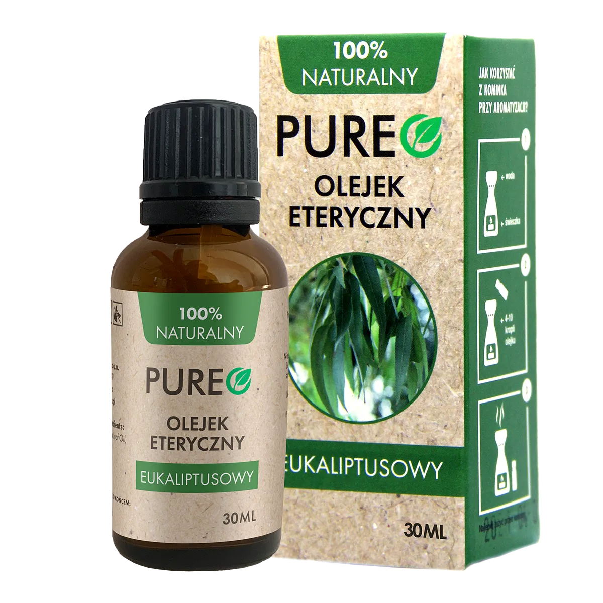 Pureo olejek eteryczny eukaliptusowy, 30 ml