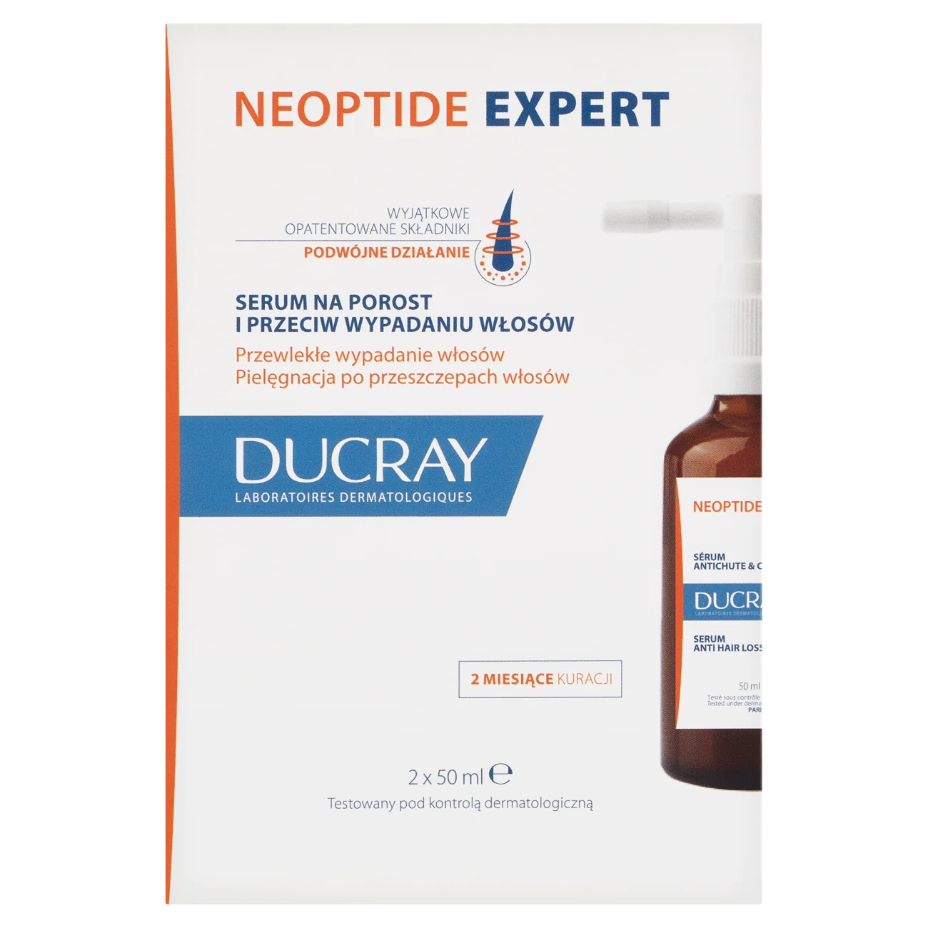 Ducray Neoptide Expert serum na porost włosów, 2 x 50 ml