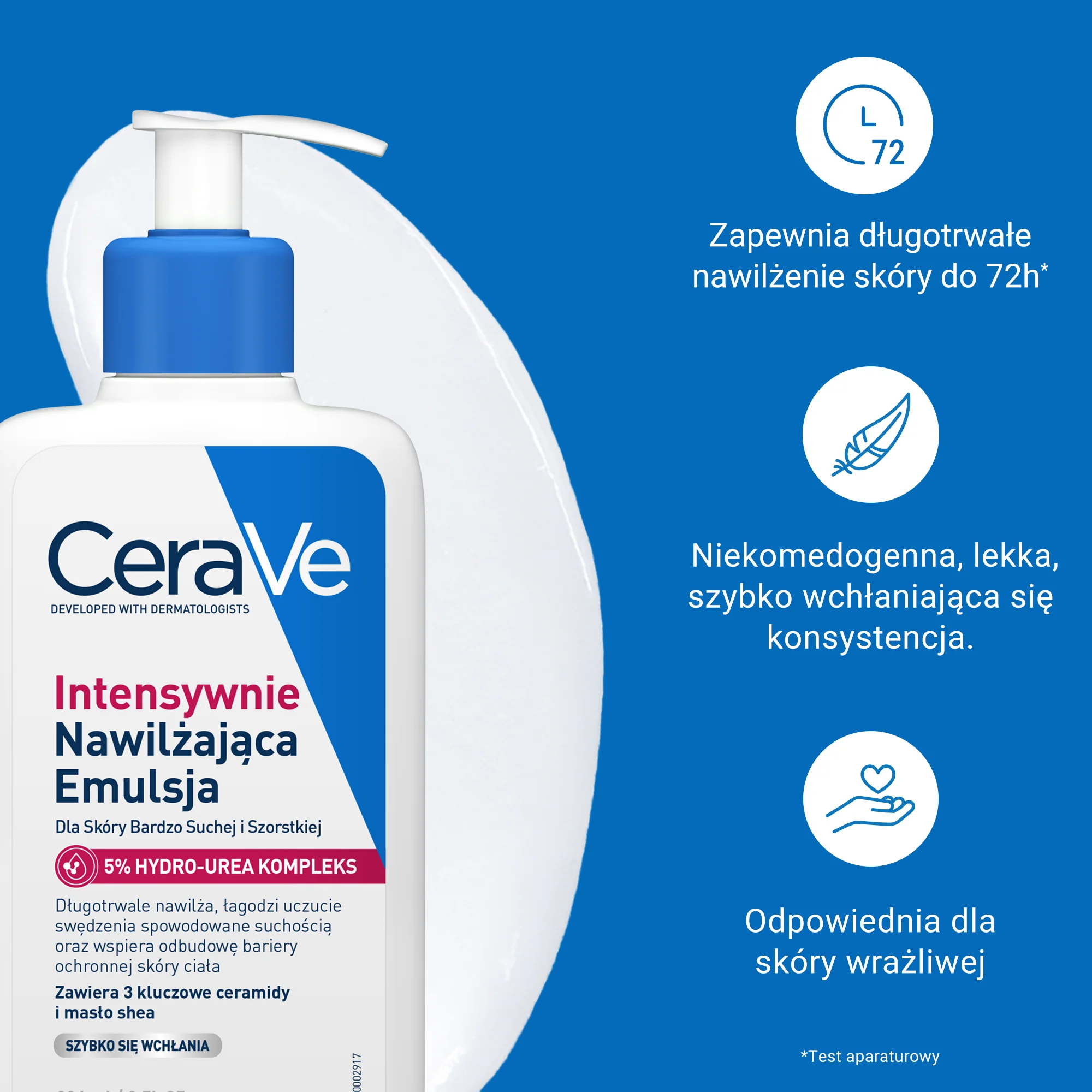 CeraVe emulsja intensywnie nawilżająca hydro-urea 5%, 236 ml