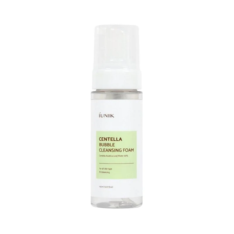 iUNIK Centella Bubble Cleansing Foam kojąca pianka oczyszczająca do twarzy, 150 ml