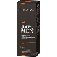 Dermika 100% for Men silnie nawilżający krem do twarzy rewitalizujący, 50 ml