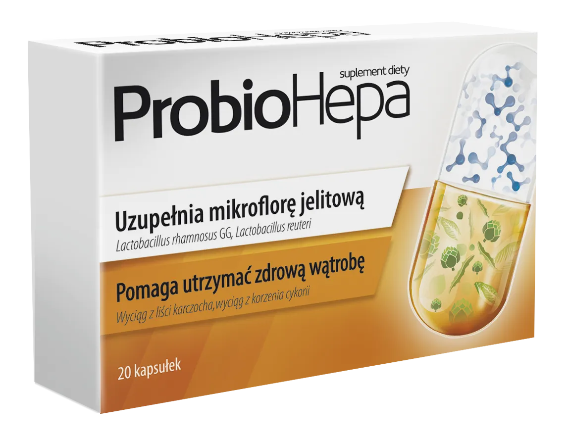 Probiohepa, suplement diety, 20 kapsułek