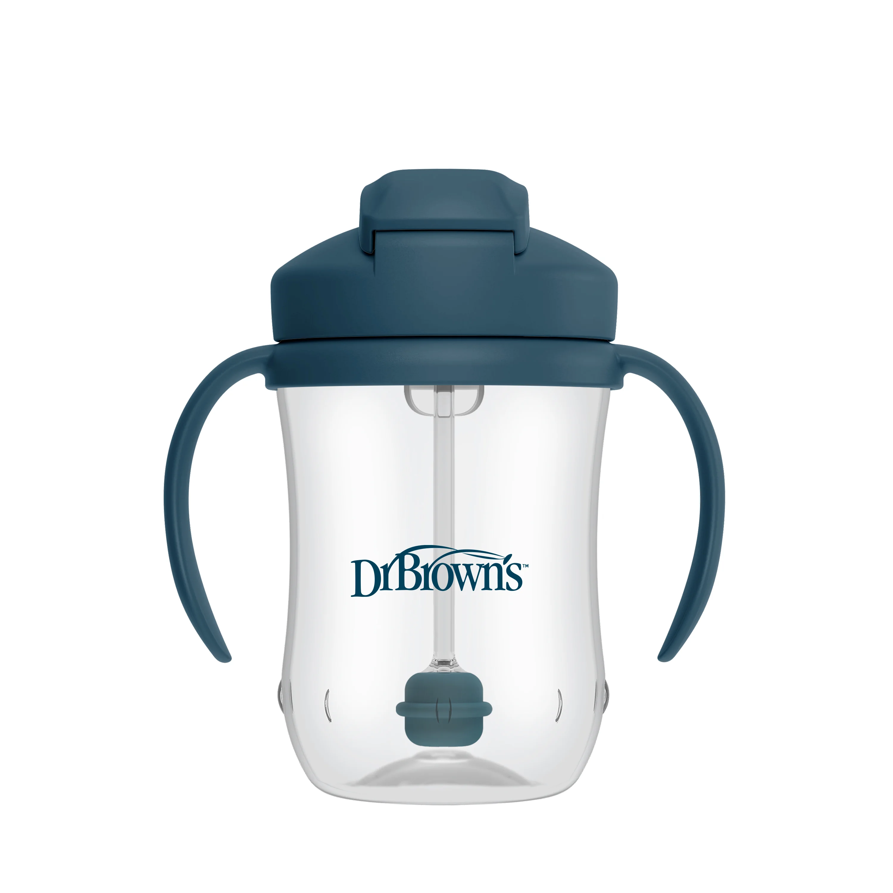 Dr Brown's Kubek 270 ml Pierwsza Słomka granatowy, 1 sztuka