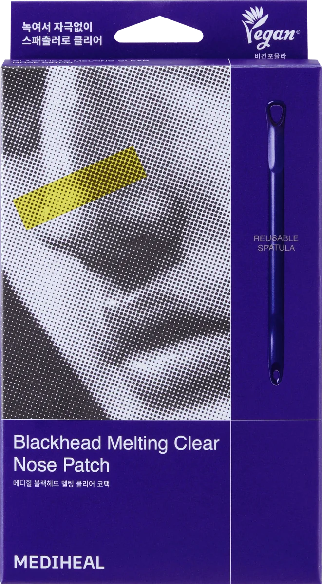 Mediheal Blackhead Melting Clear 3-etapowy zestaw do oczyszczania porów skóry nosa, 4 sztuki