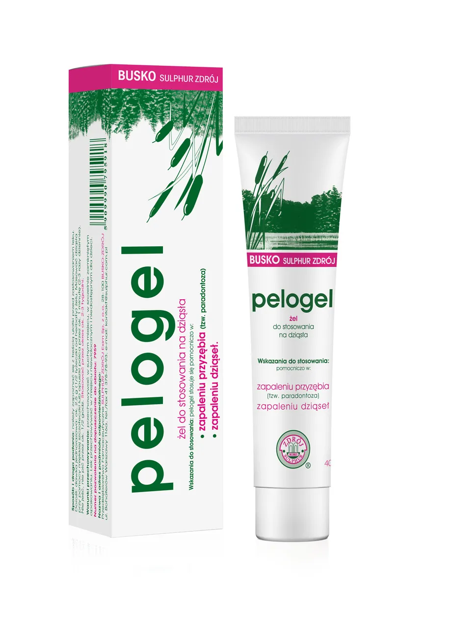 Pelogel, borowinowy żel stomatologiczny, 40 g