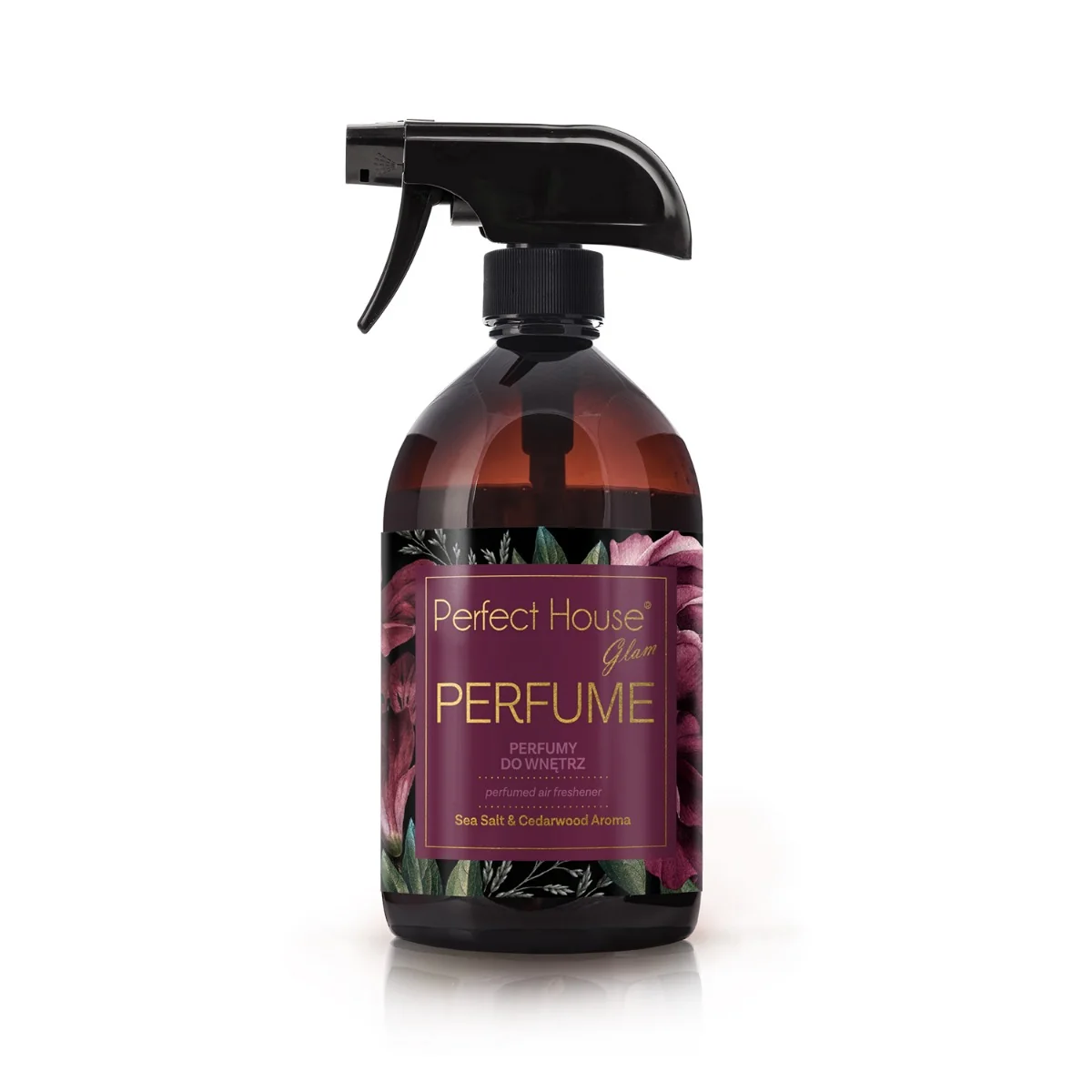 Perfect House Glam Perfume Sea Salt & Cedarwood perfumy do wnętrz o zapachu morskiej soli i drzewa cedrowego, 500 ml