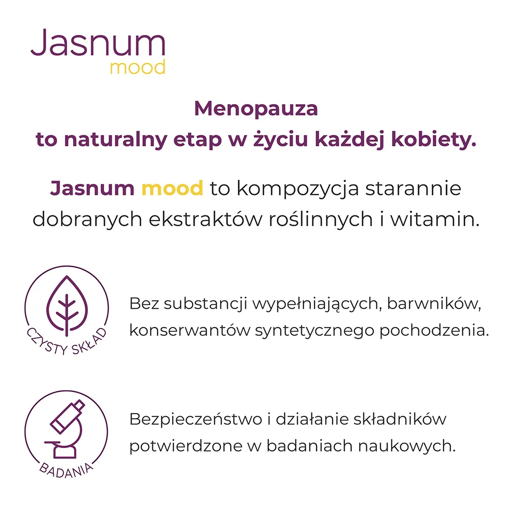 Jasnum Mood suplement diety, 30 kapsułek