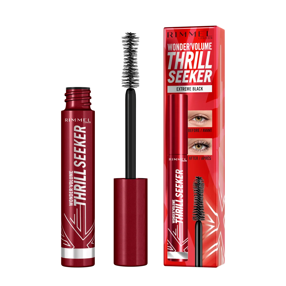 Rimmel Wonder'Volume Thrill Seeker tusz do rzęs Extreme Black, 8 ml
