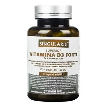 Singularis Superior Witamina D3 Forte 5000 j.m., suplement diety, 60 kapsułek 