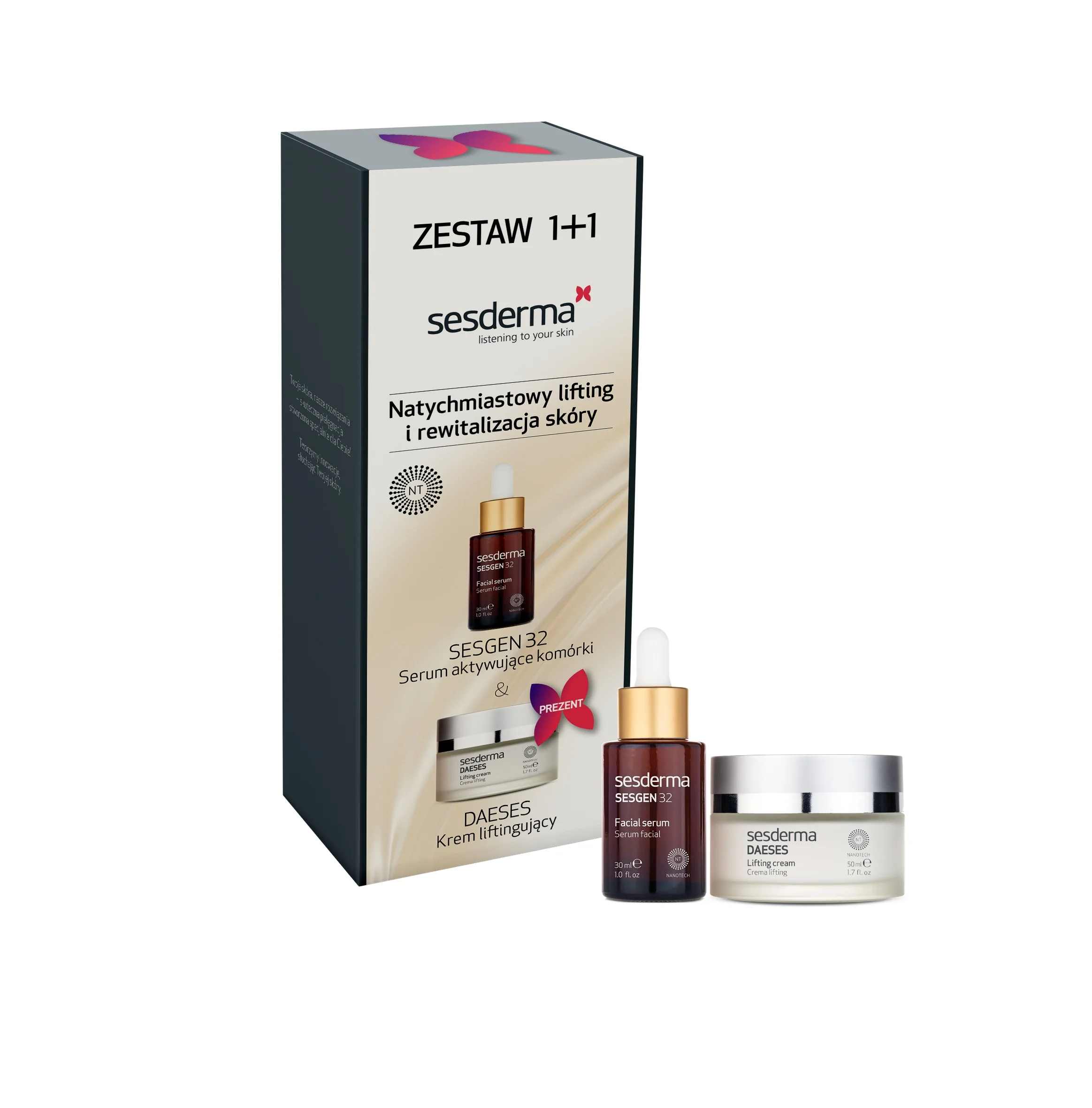 Sesderma zestaw Sesgen 32 serum + Deases krem 30 ml + 50 ml