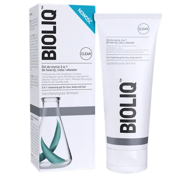 Bioliq Clean, żel do mycia twarzy, ciała i włosów 3w1, 180 ml 