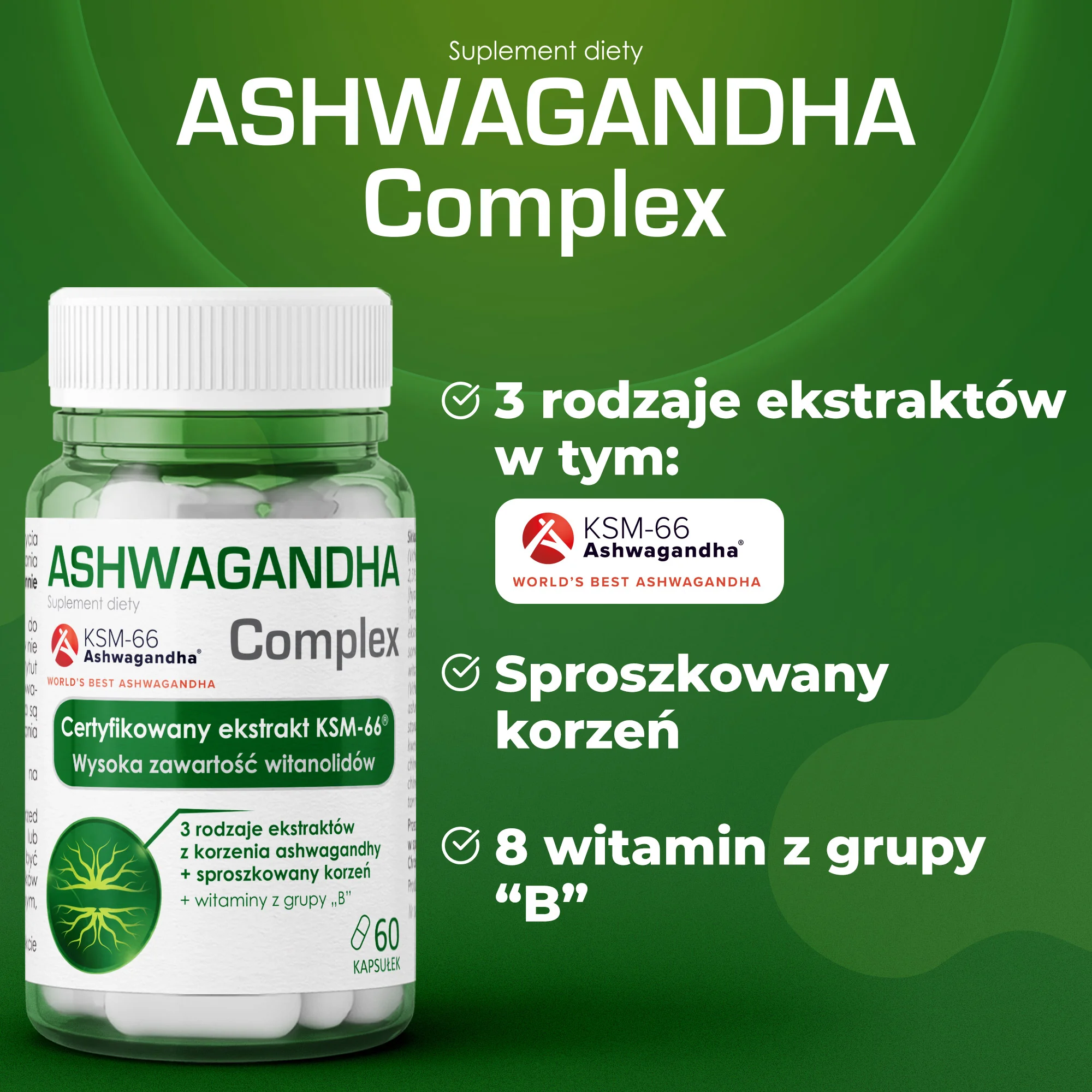 Domowa Apteczka Ashwagandha Complex 60 kapsułek