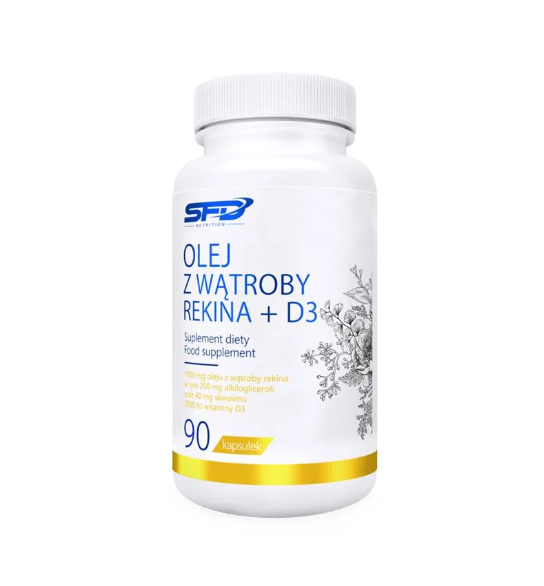 SFD Olej z wątroby rekina + D3 + Czosnek 90 kapsułek
