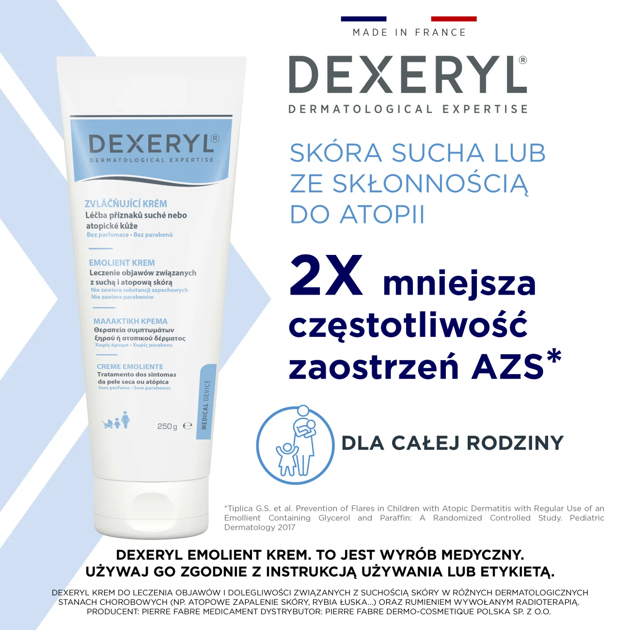 Dexeryl krem emolient, 250 g