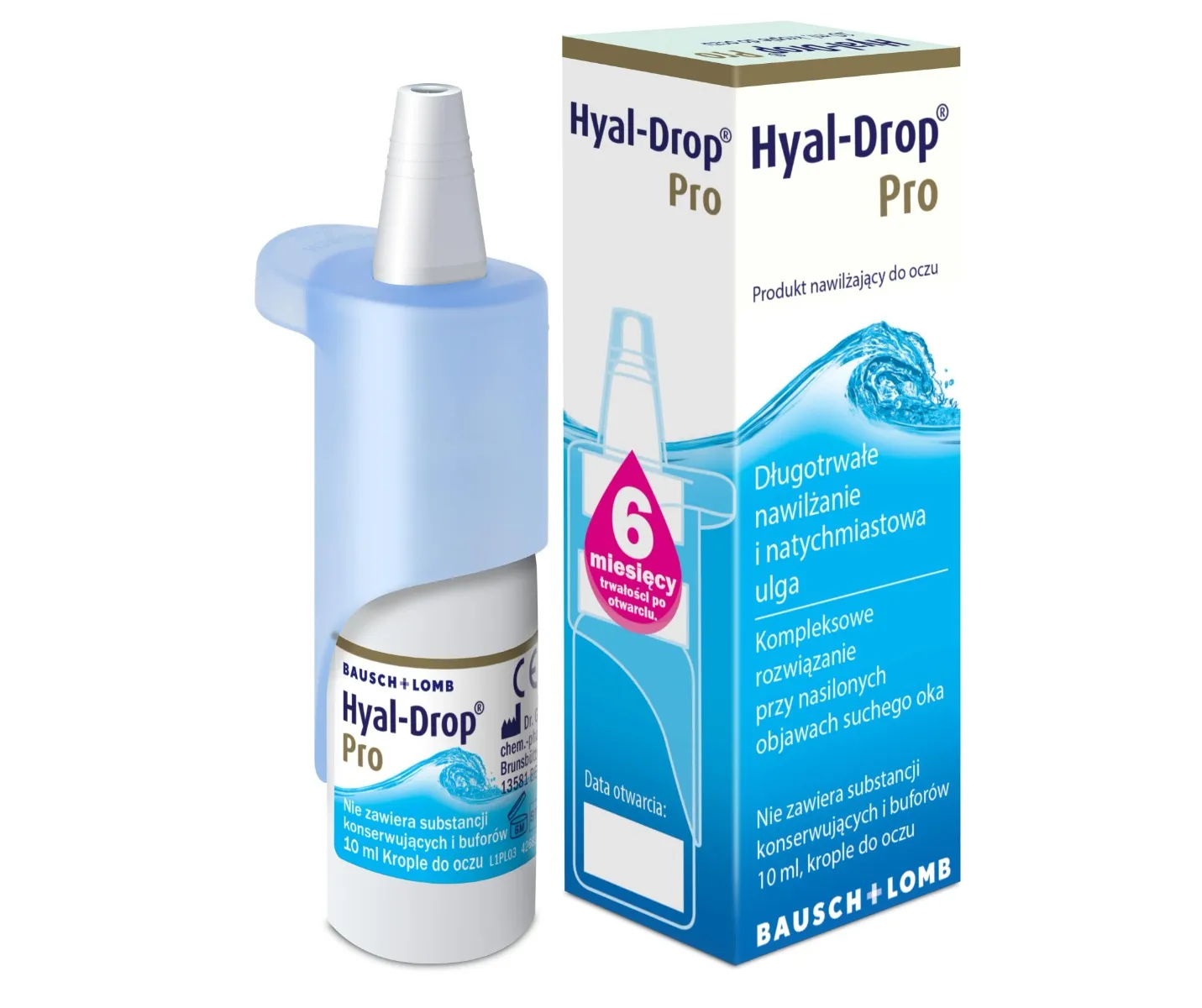 Hyal-Drop Pro, krople nawilżające do oczu, 10 ml 