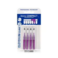 Elgydium Clinic Mono Compact 5, szczoteczki międzyzębowe, purpurowe, 4 sztuki
