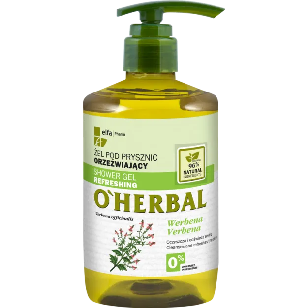 O' Herbal  żel po prysznic orzeźwiający werbena, 750 ml
