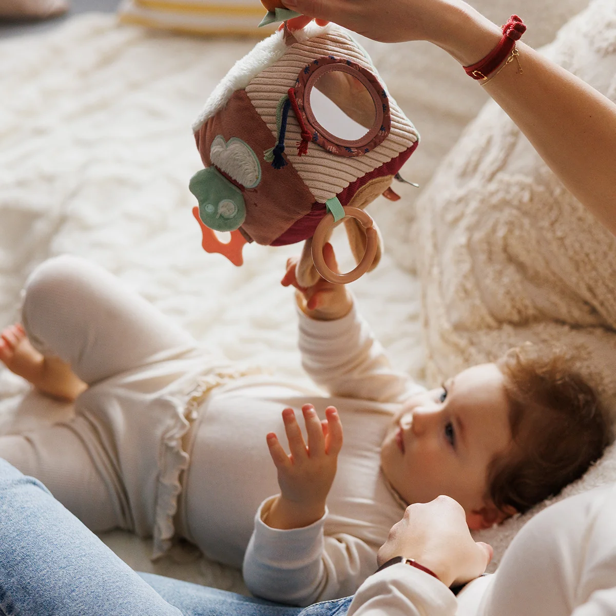 Babyono kostka sensoryczna Rabbit Karo, 1 sztuka