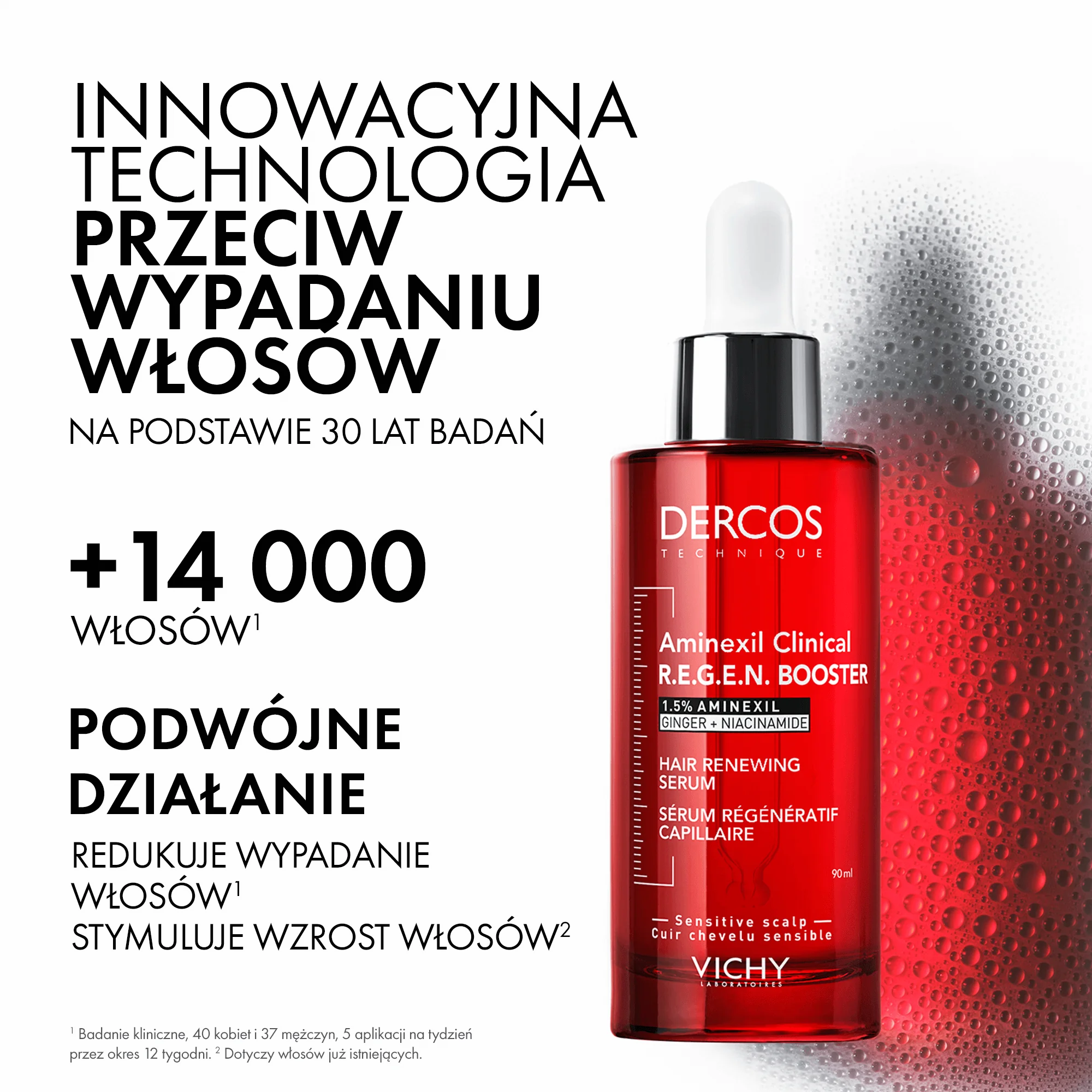Vichy Dercos Aminexil R.E.G.E.N. Booster serum wzmacniające i stymulujące włosy, 90 ml
