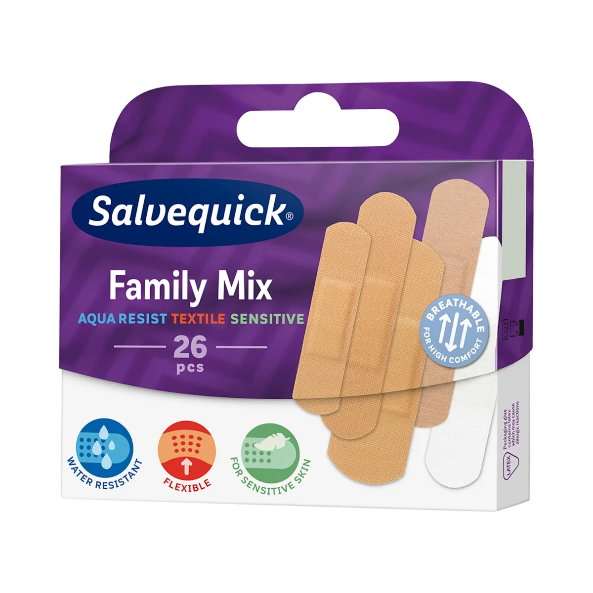 Salvequick Family Mix, zestaw plastrów, 26 sztuk