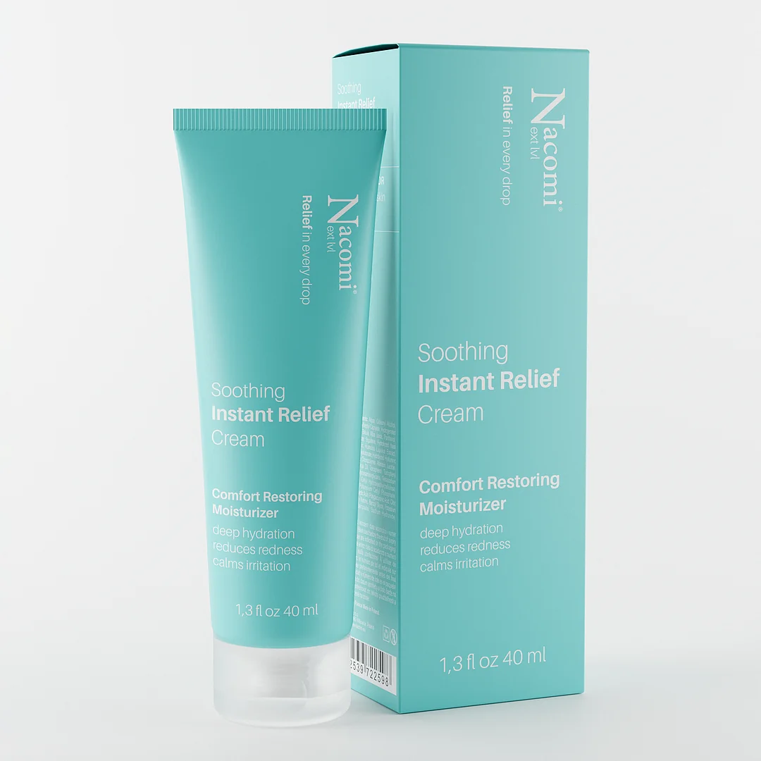 Nacomi Soothing Instant Relief krem regenerujący z efektem natychmiastowego łagodzenia, 40 ml