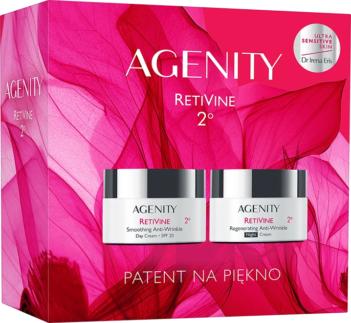 AGENITY Retivine 2º Zestaw przeciwzmarszczkowy krem na dzień SPF 20, 50 ml + przeciwzmarszczkowy krem na noc, 50 ml