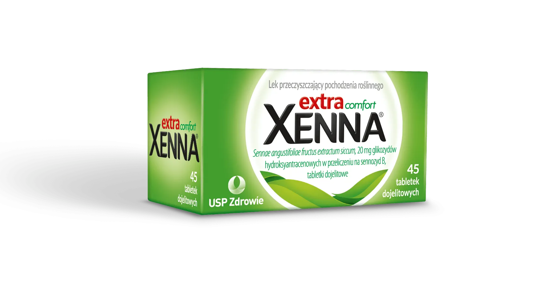 Xenna Extra Comfort, lek przeczyszczający pochodzenia roślinnego, 45 tabletek dojelitowych