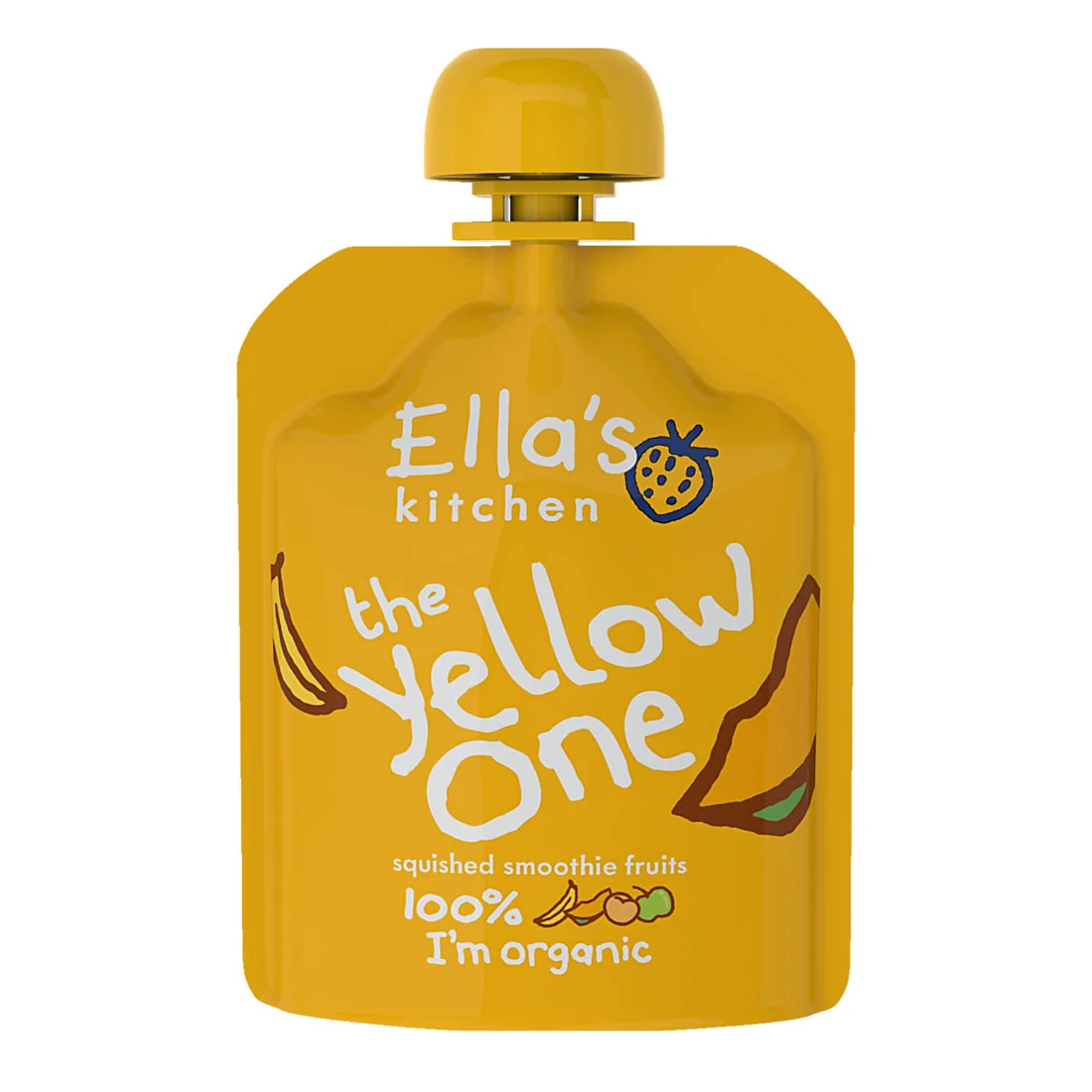 Ella's Kitchen BIO Yellow One puree owocowe z bananem, 90 g