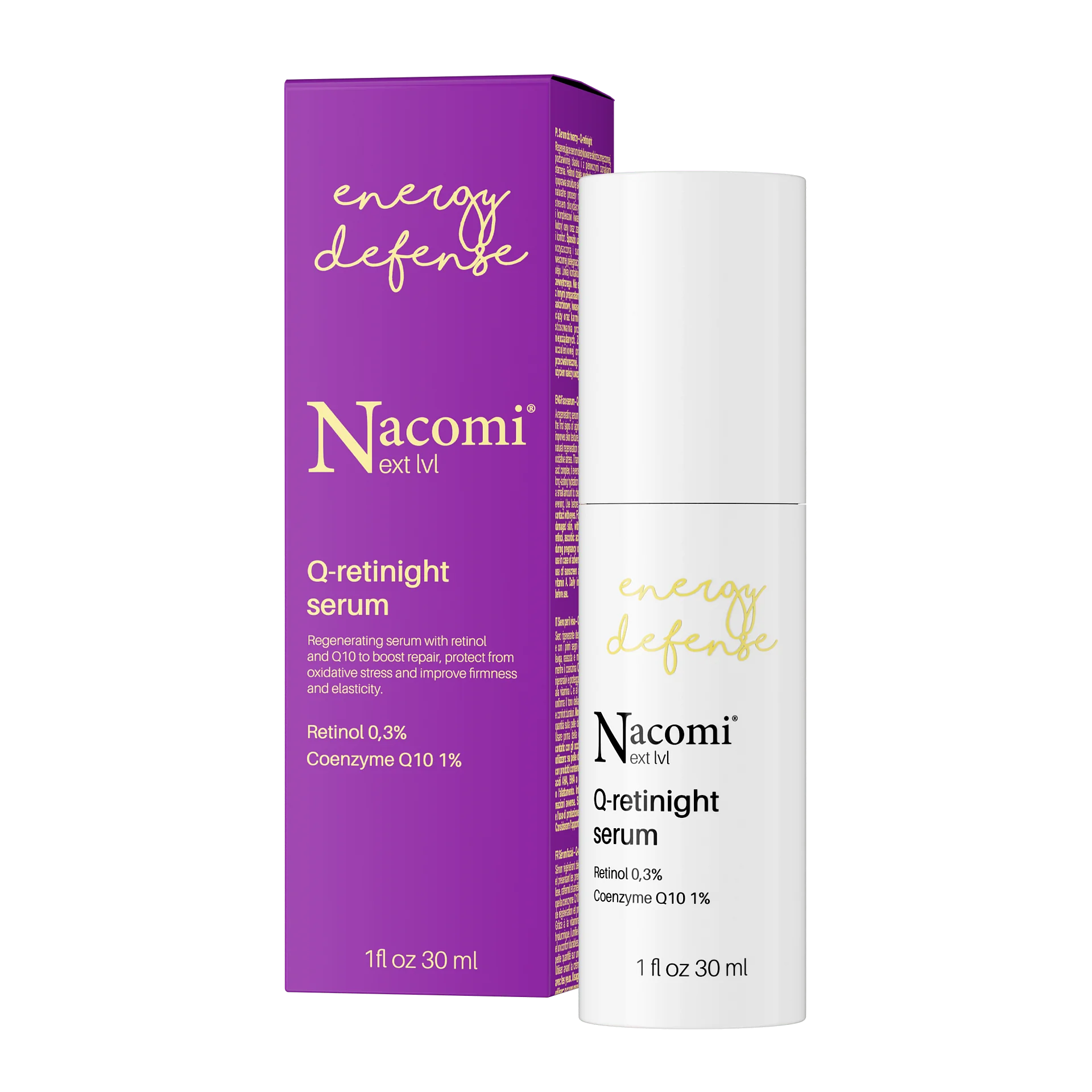 Nacomi Next Level Energy Defense serum do twarzy Q-retinight, 30 ml