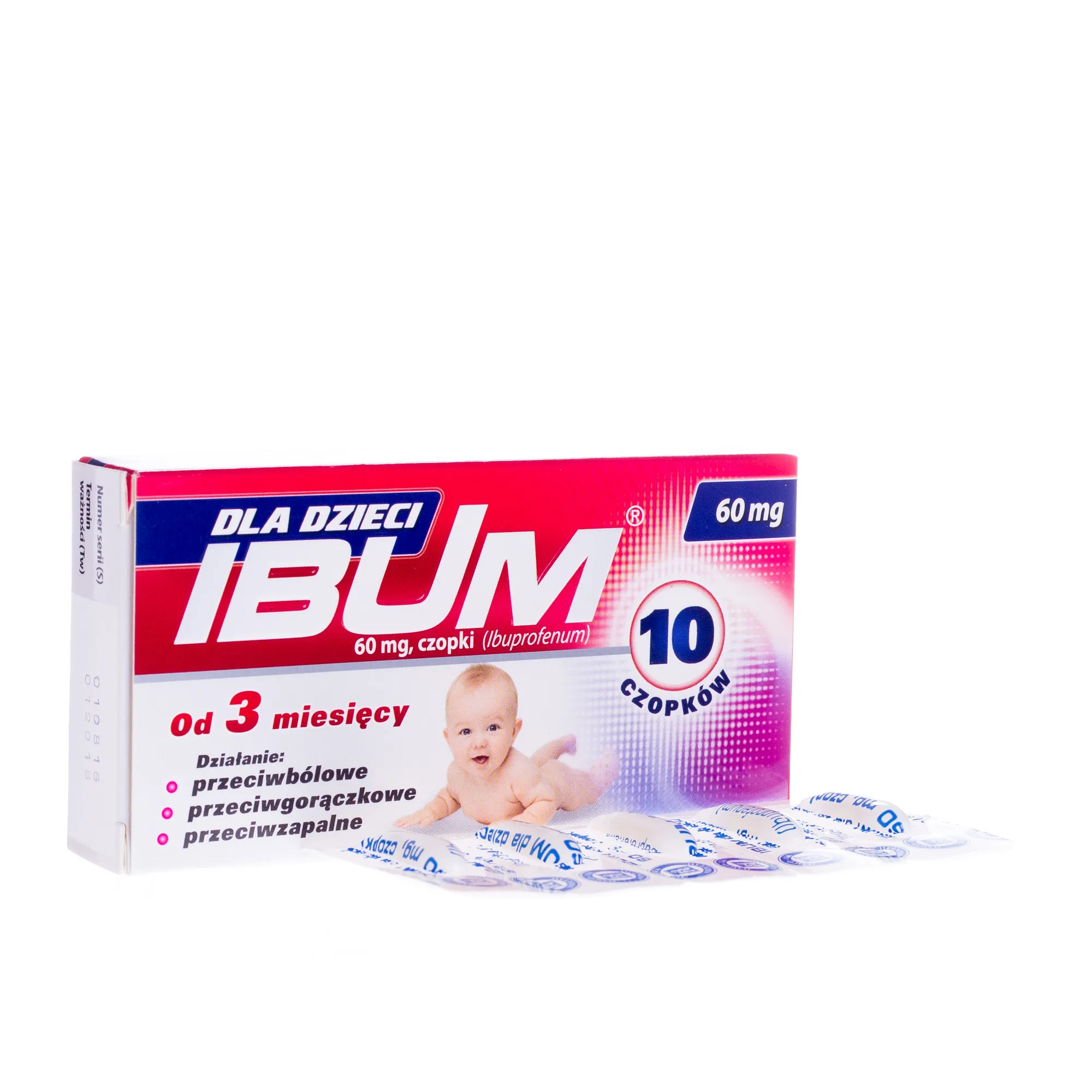 Ibum dla dzieci, 60 mg, 10 czopków 