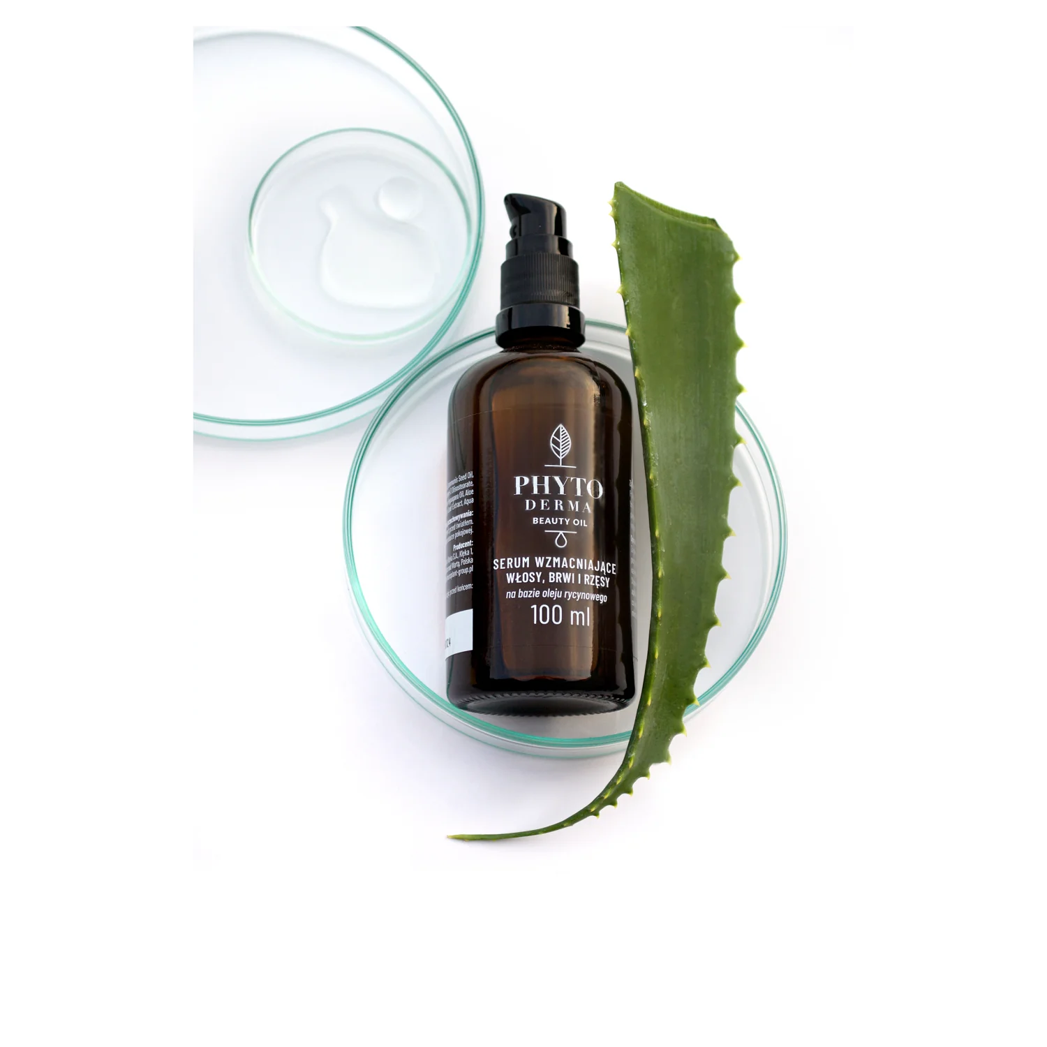 PhytoDerma Beauty Oil serum wzmacniające włosy, brwi i rzęsy, 100 ml