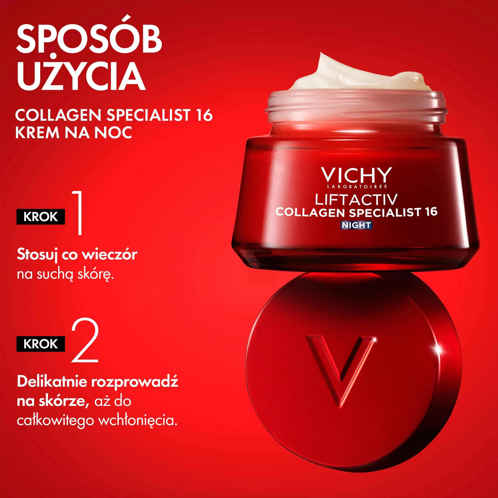 Vichy Liftactiv Collagen Specialist Noc przeciwzmarszczkowy krem na noc, 50 ml