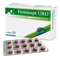 Femisept Uro, suplement diety, 60 tabletek