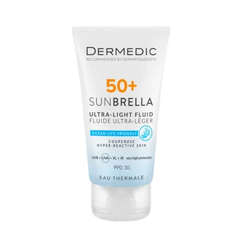 Dermedic Sunbrella ultralekki krem SPF 50+ dla skóry naczyniowej i nadreaktywnej, 40 ml