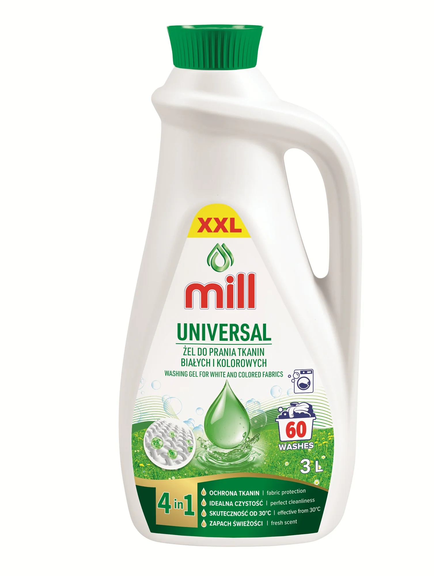 Mill Universal żel do prania tkanin jasnych i kolorowych, 3 l