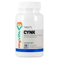 MyVita, Cynk 15mg, suplement diety, 100 tabletek