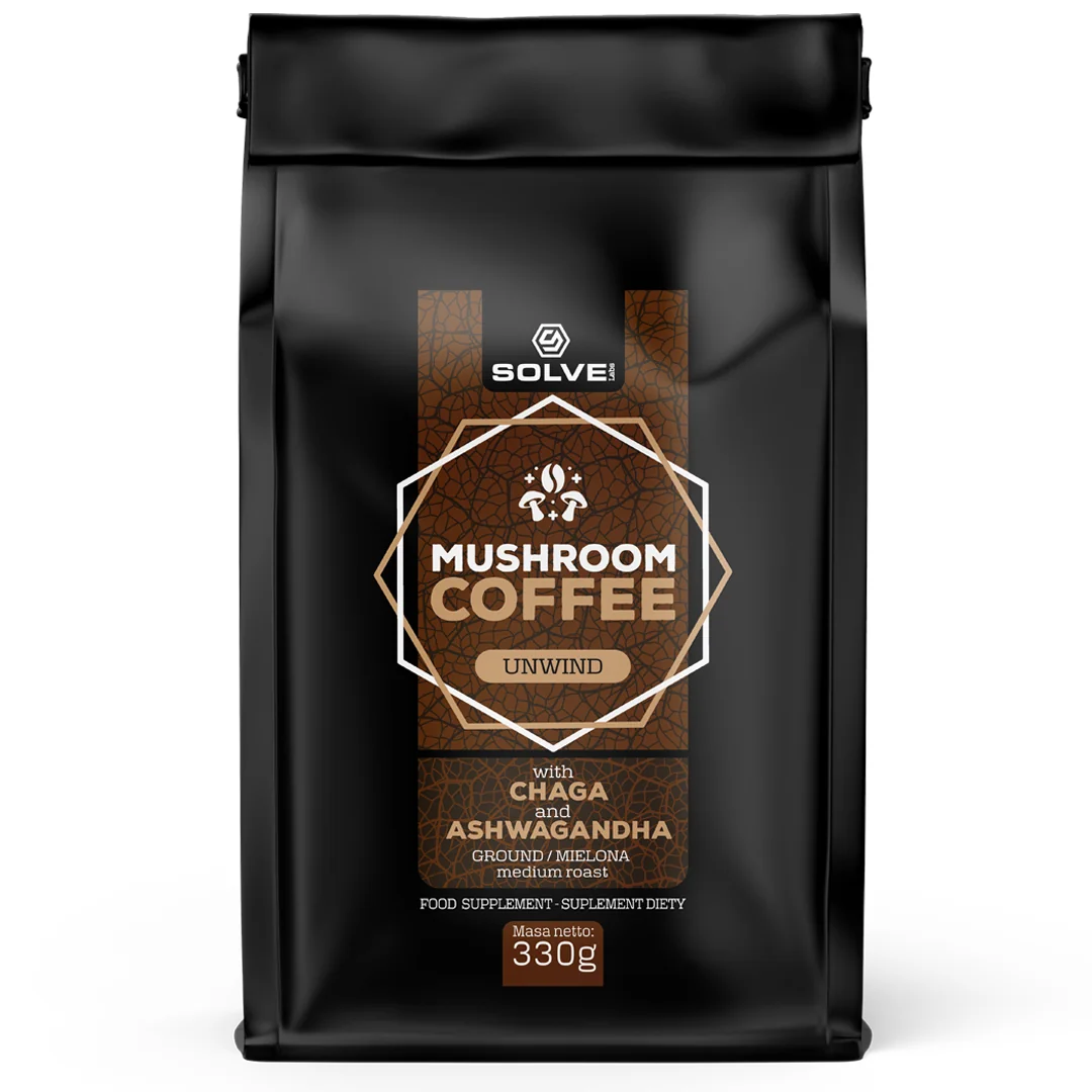 Solve Labs Mushroom Coffee Chaga + Ashwagandha kawa arabica 330 g