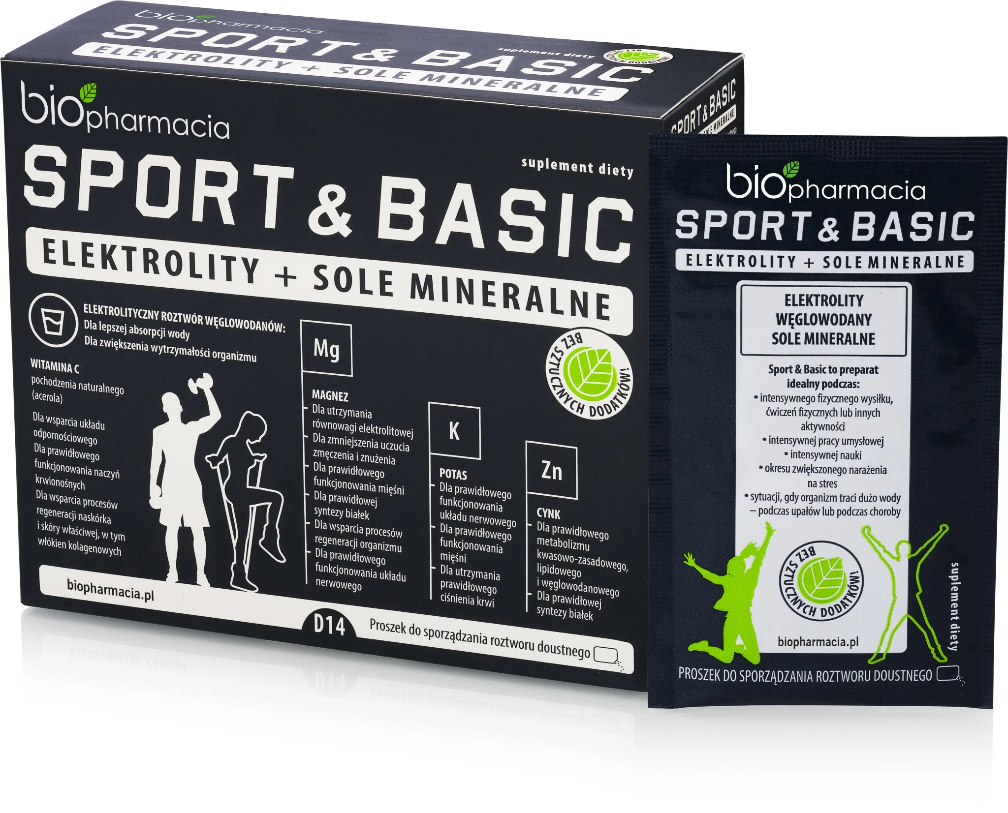 Biofarmacja Sport & Basic elektrolity i sole mineralne 14 saszetek