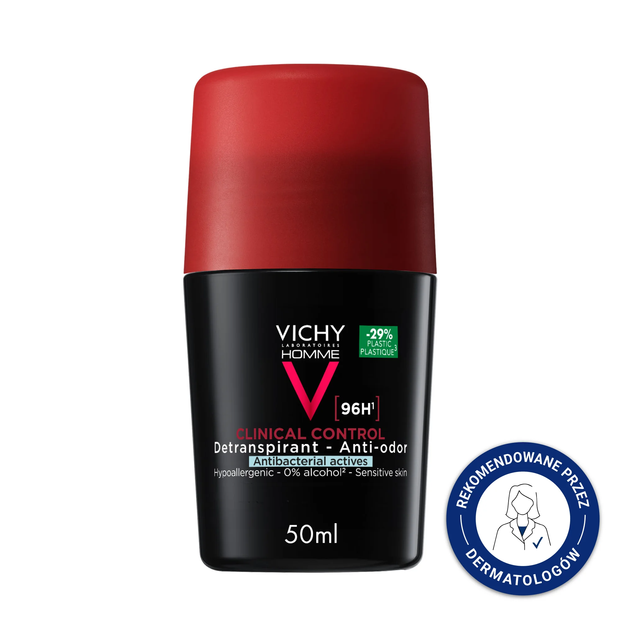 Vichy Homme Clinical Control 96 H antyperspirant w kulce, 50 ml