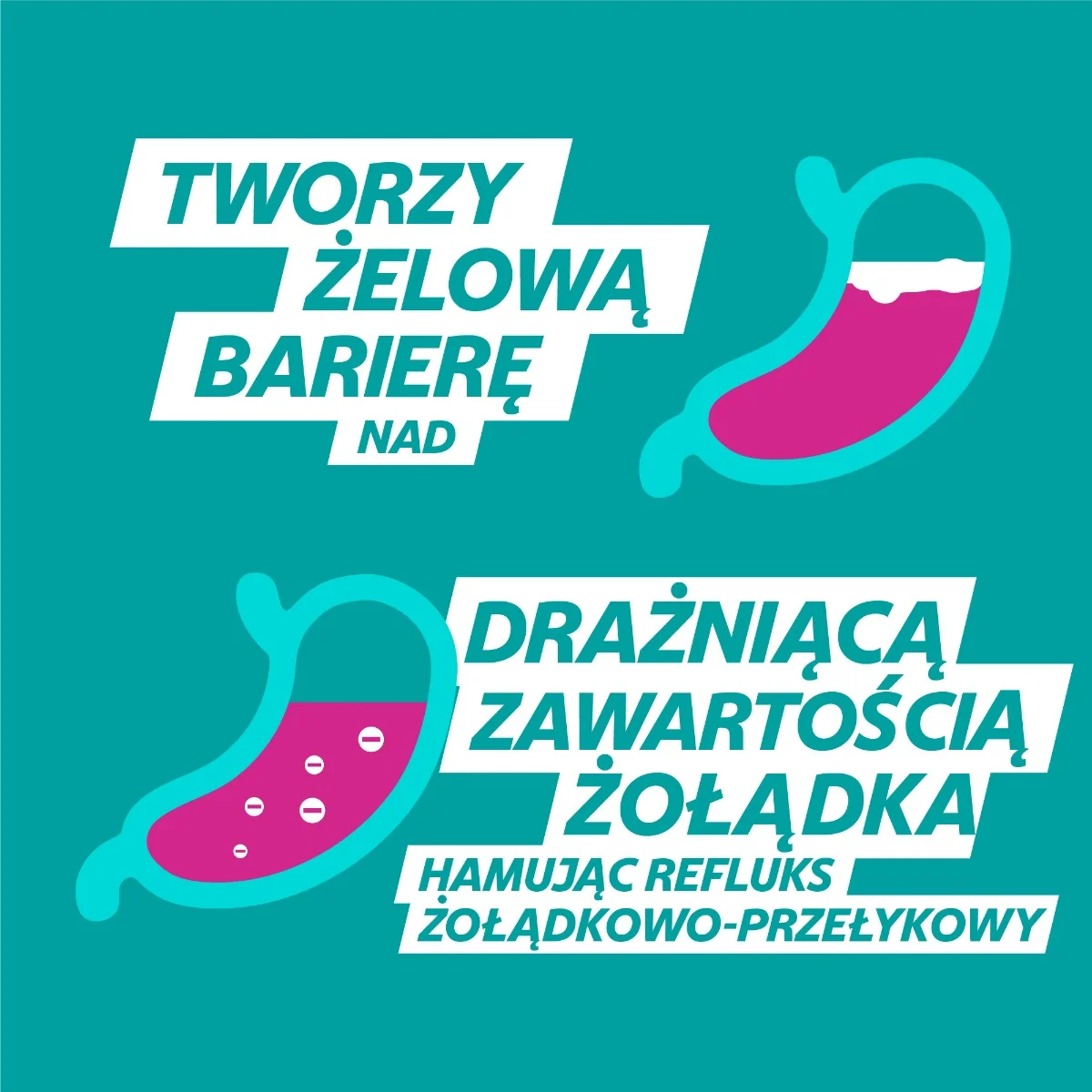 Gaviscon 48 tabletek do rozgryzania i żucia, smak miętowy