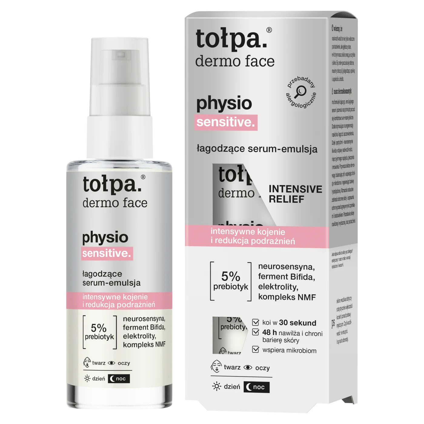 Tołpa Dermo Face Physio Sensitive łagodzące serum-emulsja, 45 ml