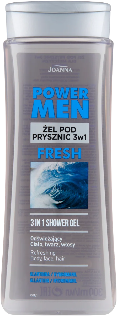 Joanna PowerMen szampon-żel pod prysznic 3w1, 300ml