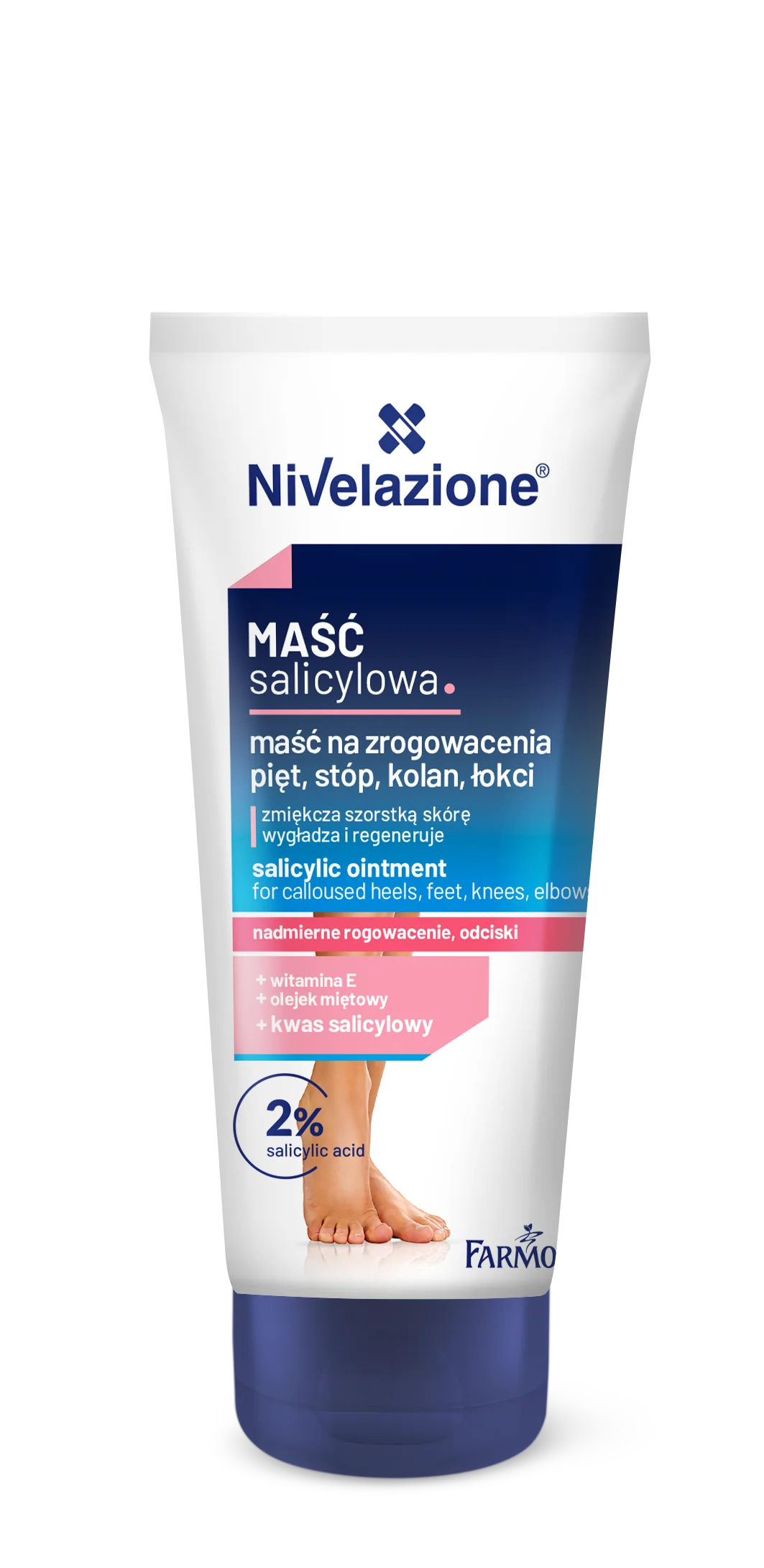 Nivelazione maść salicylowa na zrogowacenia pięt, stóp, kolan, łokci