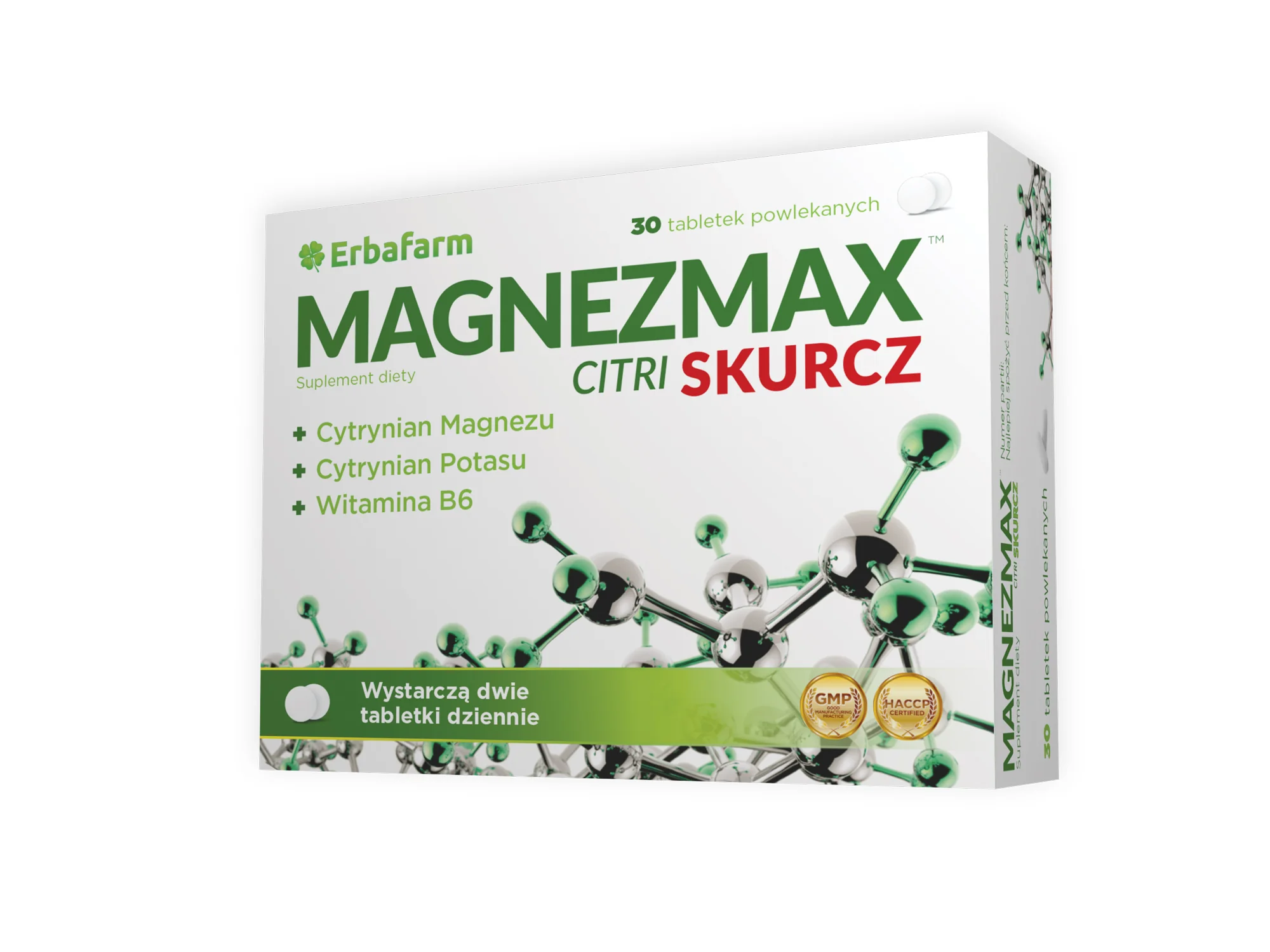 Erbafarm MagnezMax Citri Skurcz 30 tabletek
