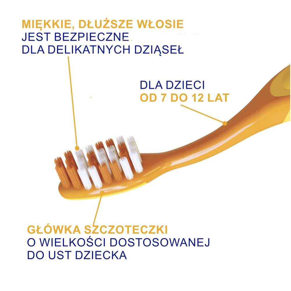 Elgydium Junior Emoji szczoteczka do zębów dla dzieci 7-12 lat, 1 szt.
